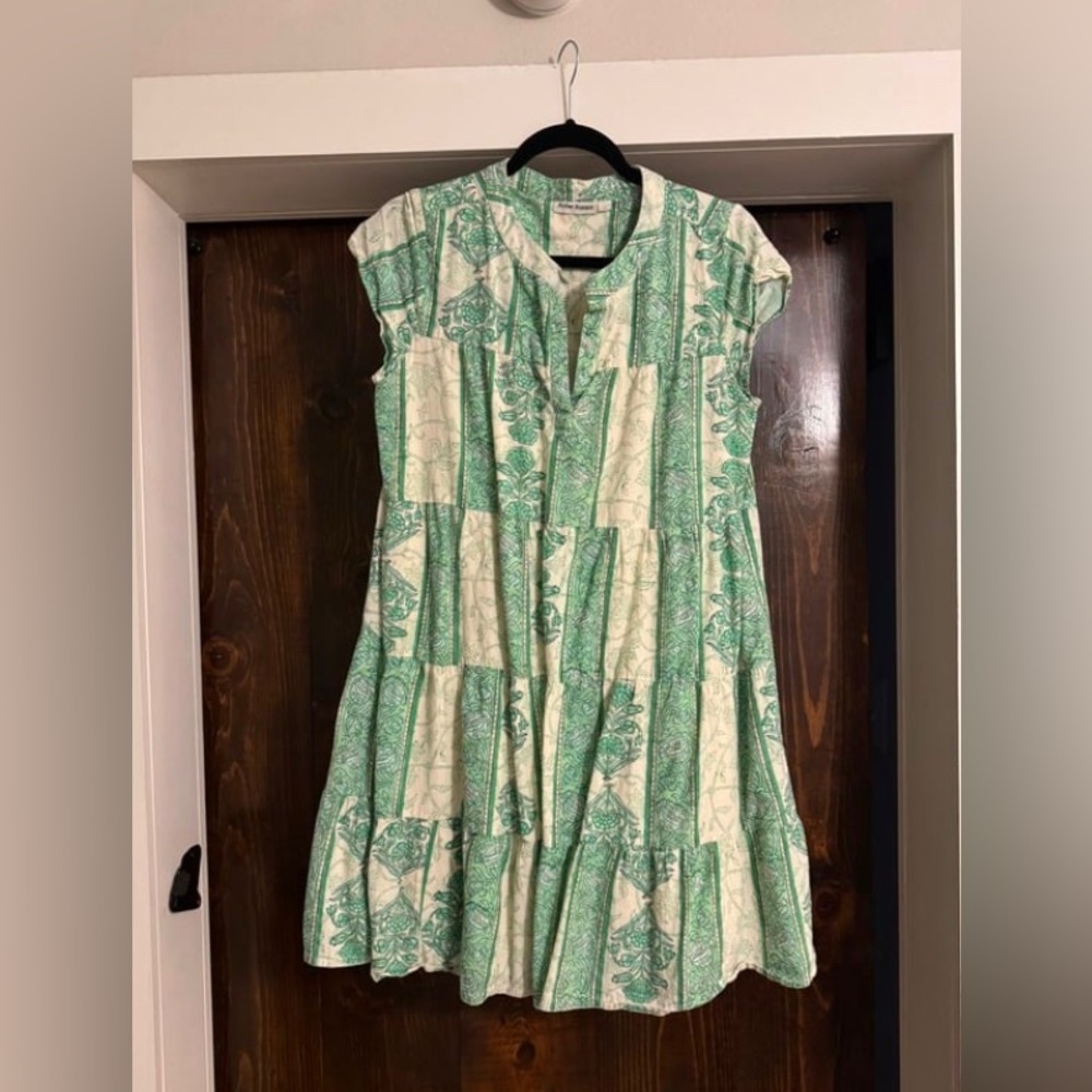 Roller Rabbit Berrino Notch Neck Cap Sleeve Dress